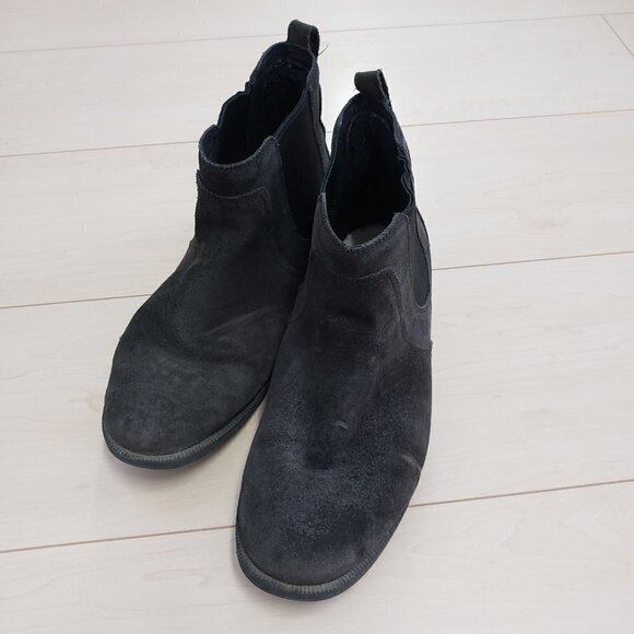 Black Suede Ankle Boots - Picture 2 of 10